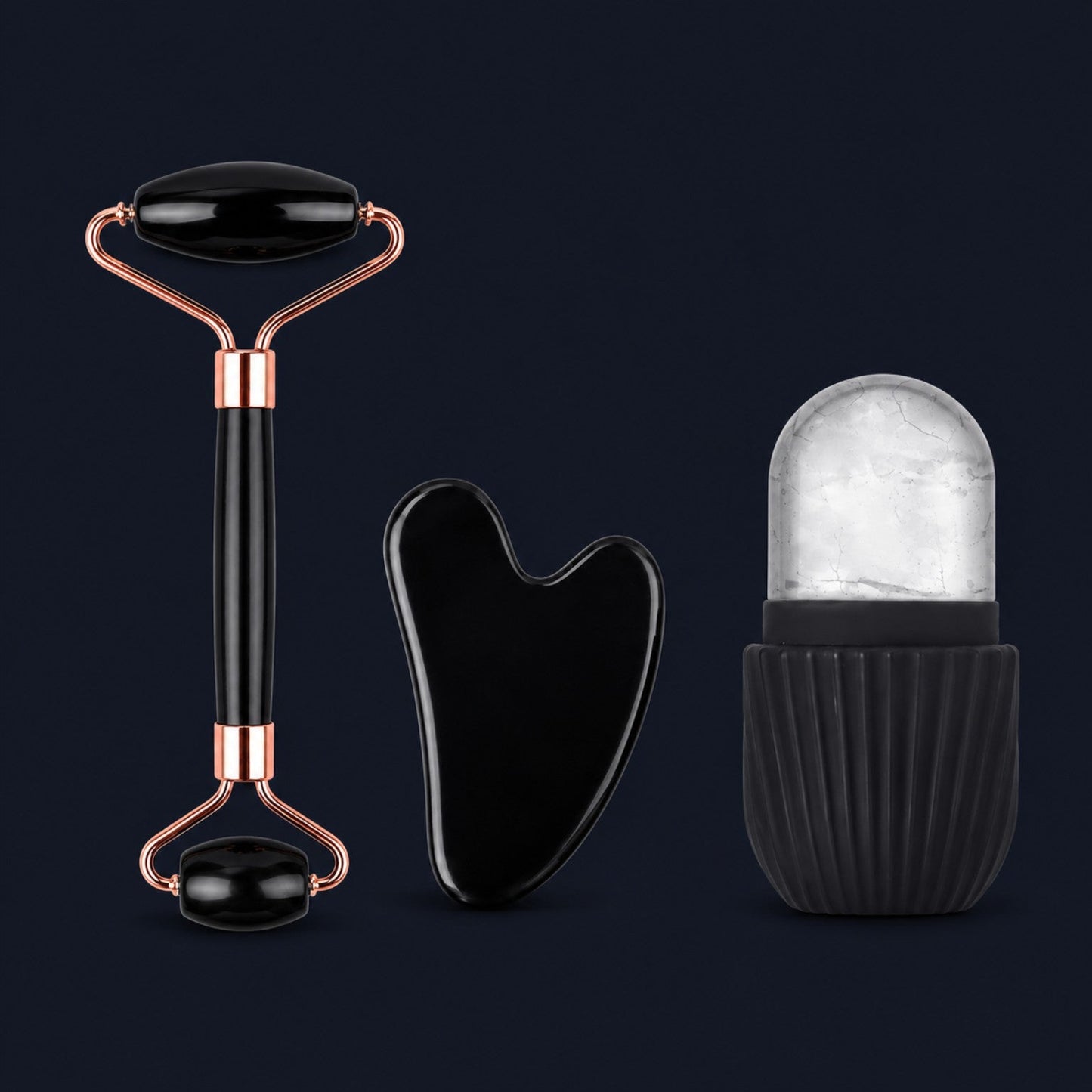 FORMMAX Routine Set mit Facial Roller, Gua Sha und Silikon-Eisform